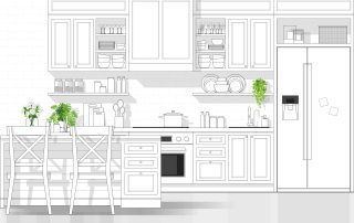 Kitchen remodeling project in Colorado by AMC Stone and Cabinets